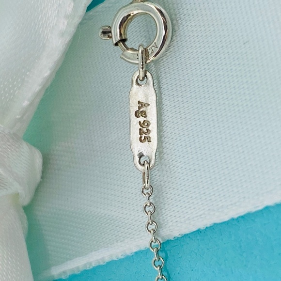 Tiffany & Co. Return to Tiffany 925 Sterling Silver Double Heart Necklace w/box - Picture 7 of 7